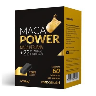 Maca Peruana Power 1200mg 60 Cápsulas Maxinutri